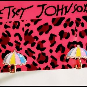 Betsey Johnson style cute umbrella earrings